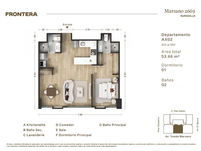 Modelo AX02 · Pisos 3, 4, 5
