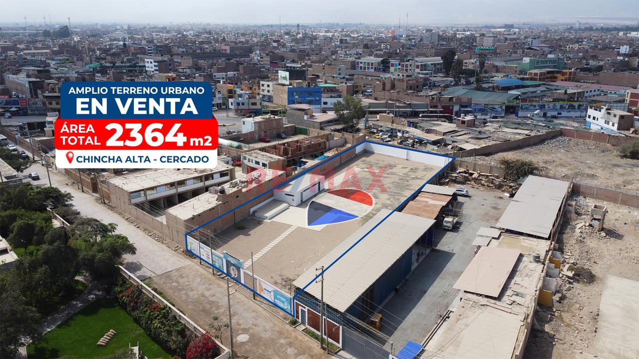 Terreno Urbano En Venta En Chincha Alta Cercado – 2,364 M² Con Doble Frente