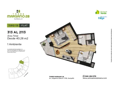 Modelo 13 · Pisos 2 al 27