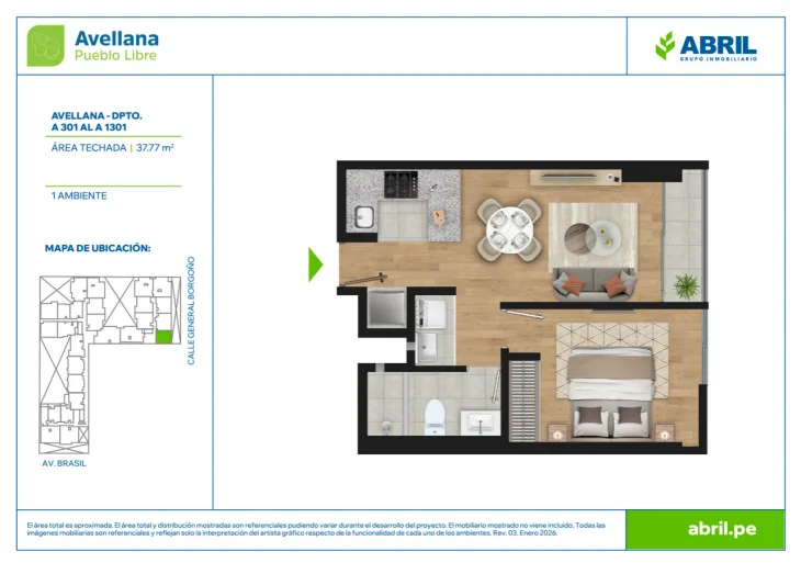 Modelo AVE-1-X01 · Pisos 7, 10, 11