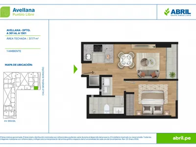Modelo AVE-1-X01 · Pisos 7, 10, 11