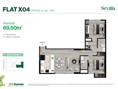 Modelo X04 · Pisos 2 al 10