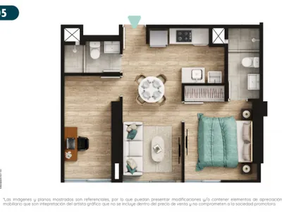 Modelo Tipo 5 · Pisos 3, 4, 5