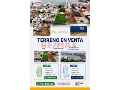 Venta Terreno San Bartolo Excelente Ubicacion