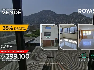 Venta de Casa en Villa María del Triunfo - Lima 4 Dormitorios 