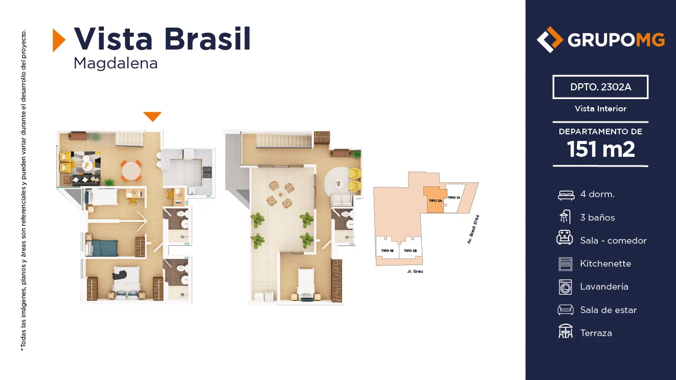 Modelo A2 · Piso 23