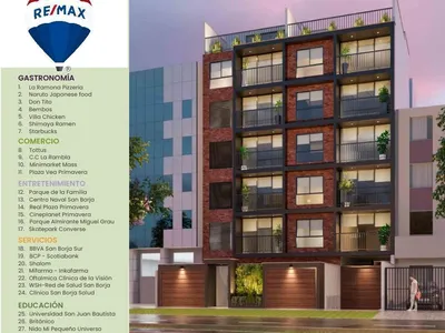 Departamento en venta · San Borja, San Borja · 116 m², 3 dorm.