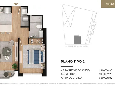 Modelo Tipo 2 · Pisos 3 al 22