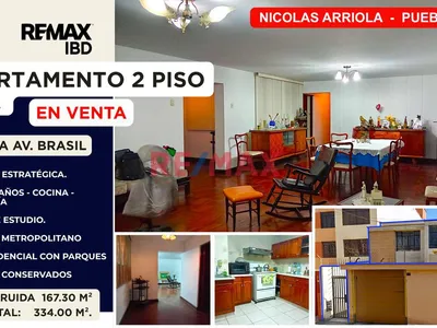 Oportunidad En Pueblo Libre Departamento De 167 M² En Segundo Piso + Azotea Con Potencial De Ampliación