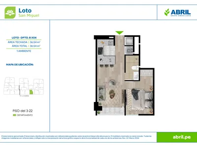 Modelo LOT-2-X04 · Pisos 3 al 17