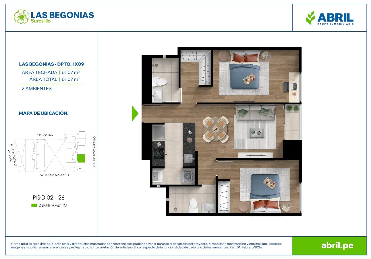 Modelo LB-I-X09 · Pisos 2 al 26