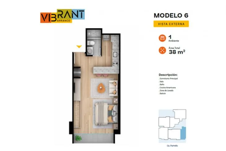 Modelo 6 · Pisos 3, 9, 10