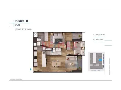 Moderno Flat De 2 Dormitorios ($63.37\Text{ M}^2$) | Distribución Eficiente En Av. Javier Prado