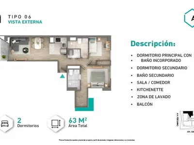 Modelo Tipo 6 · Pisos 3 al 25