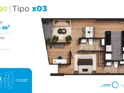 Modelo X03 · Pisos 2 al 9