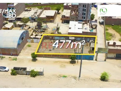 Vendo Terreno En Esquina 477M2 En Panamericana Norte Puente Piedra